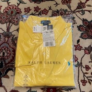 Boys yellow long sleeve Polo by Ralph Lauren